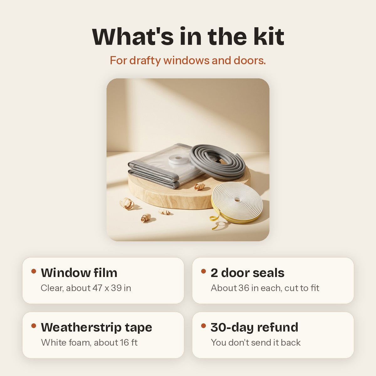Draft Stop Kit
