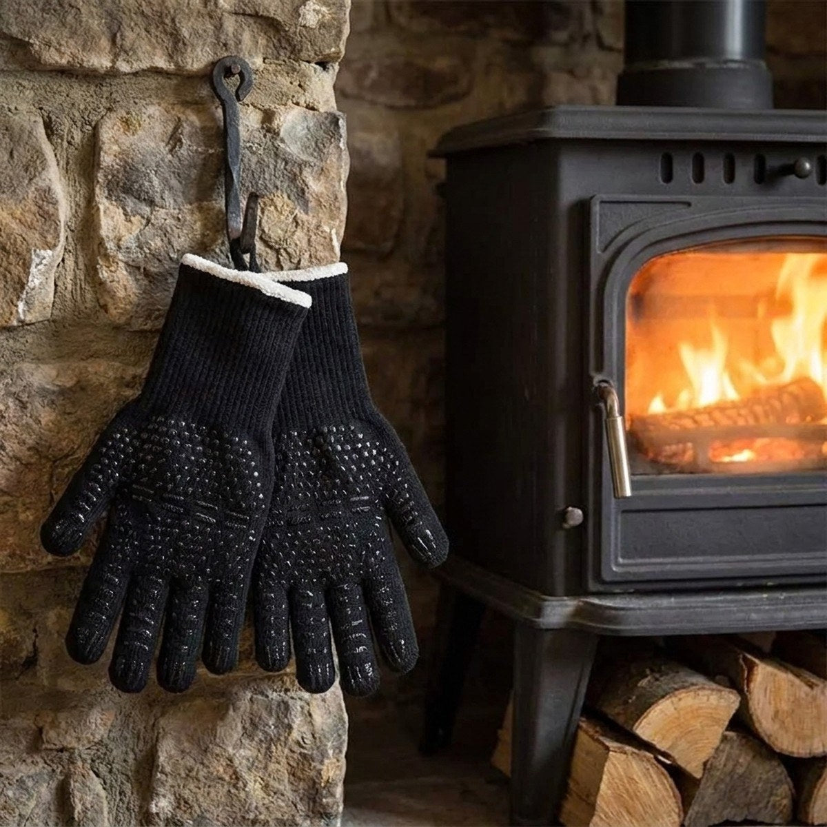 Heat-Resistant Stove Gloves