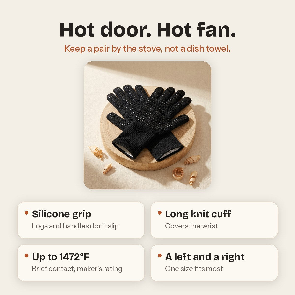 Heat-Resistant Stove Gloves