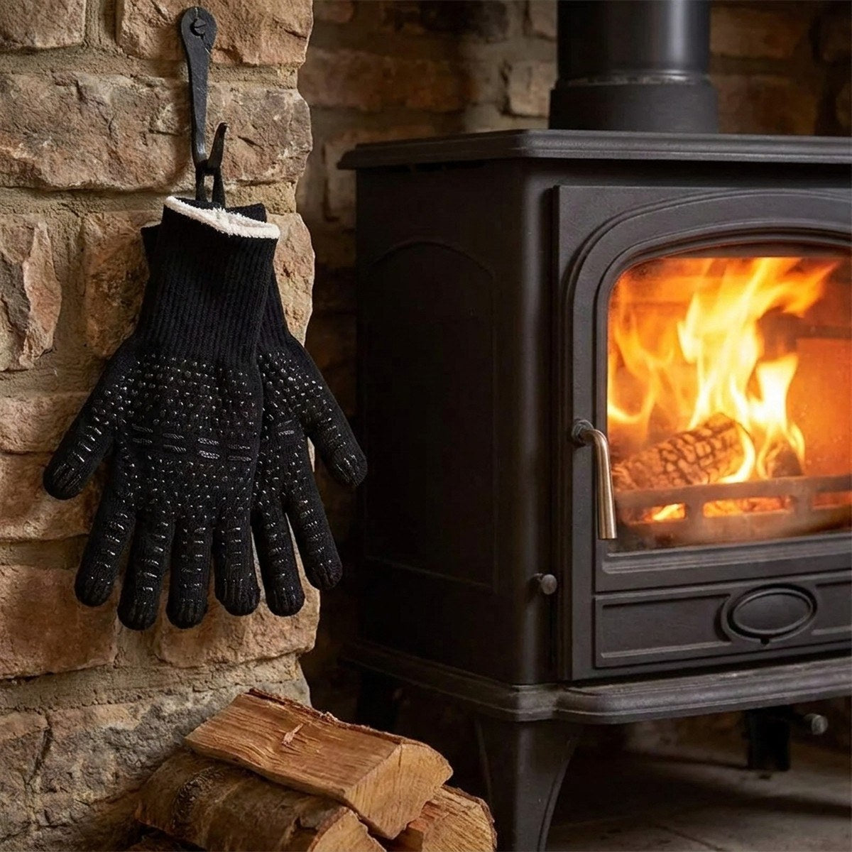 Heat-Resistant Stove Gloves